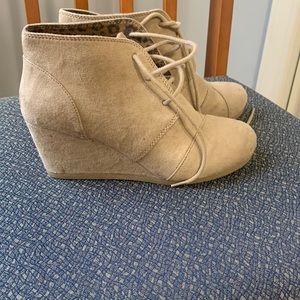 Tan ankle booties